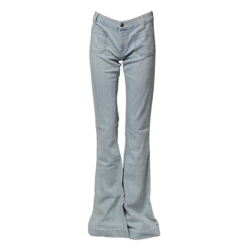 Seafarer Light Blue Boot Cut Mid Waist Denim Casual Women's Jeans